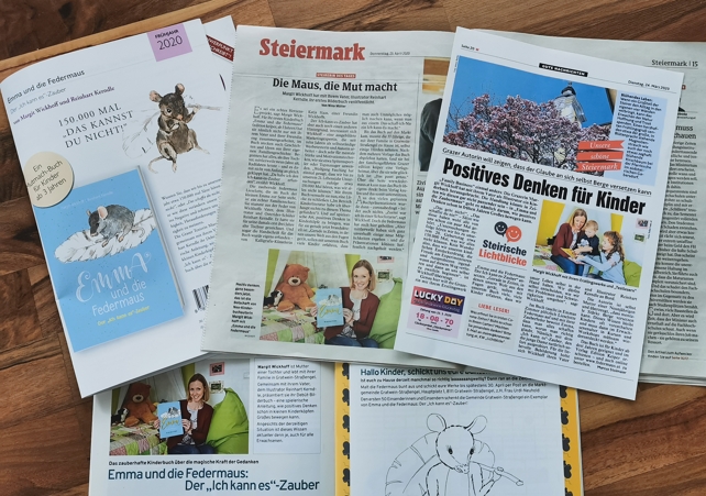 Zeitungsartikel über das Kinderbuch Emma und die Federmaus: Der„Ich kann es“-Zauber